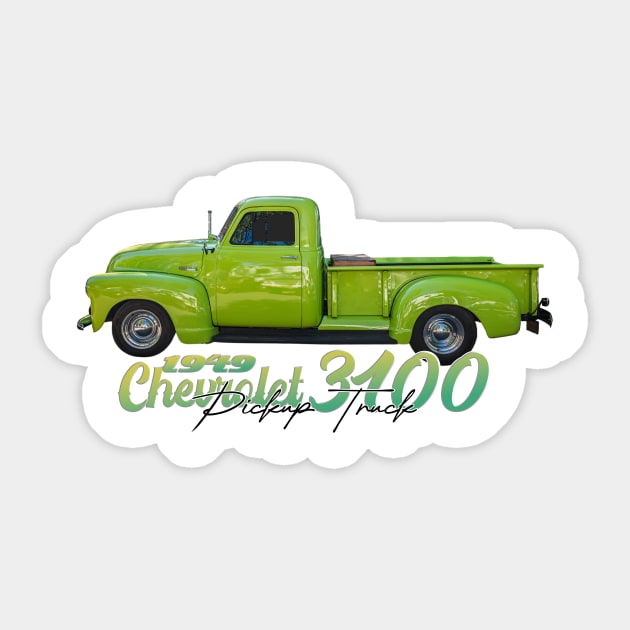 1949 Chevrolet 3100 Pickup Truck Sticker by Gestalt Imagery